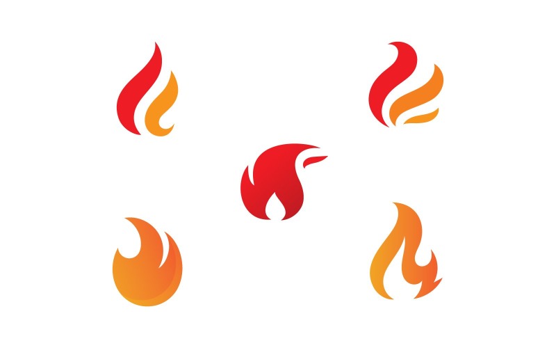 Modèle de conception de logo vectoriel Fire Torch Light V14