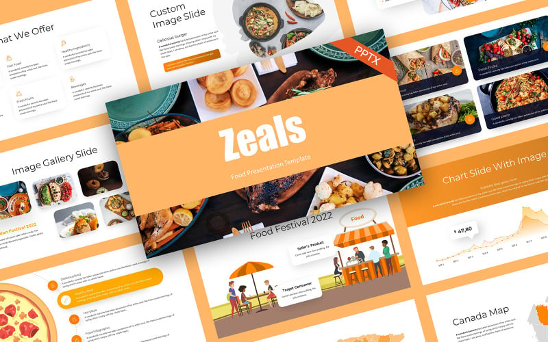Zeals Food PowerPoint Template