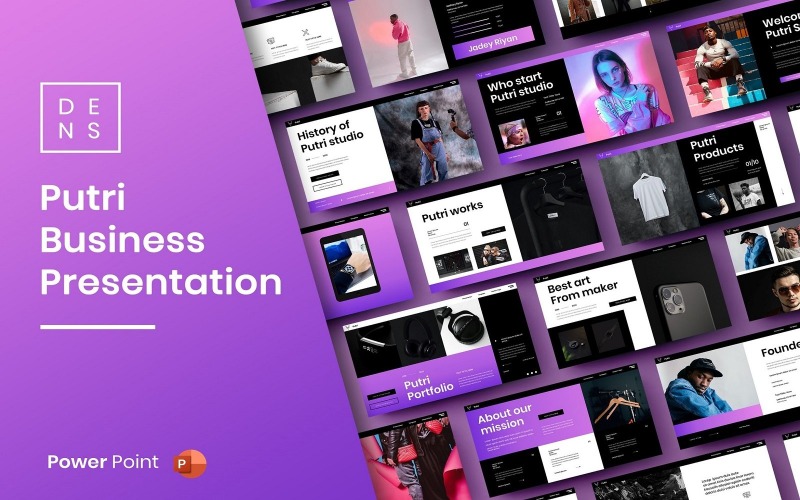 Putri – Шаблон бизнес-презентации PowerPoint