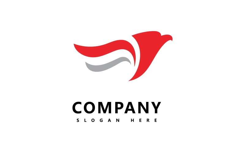 Tête d'aigle Animal Logo Design Vector V2