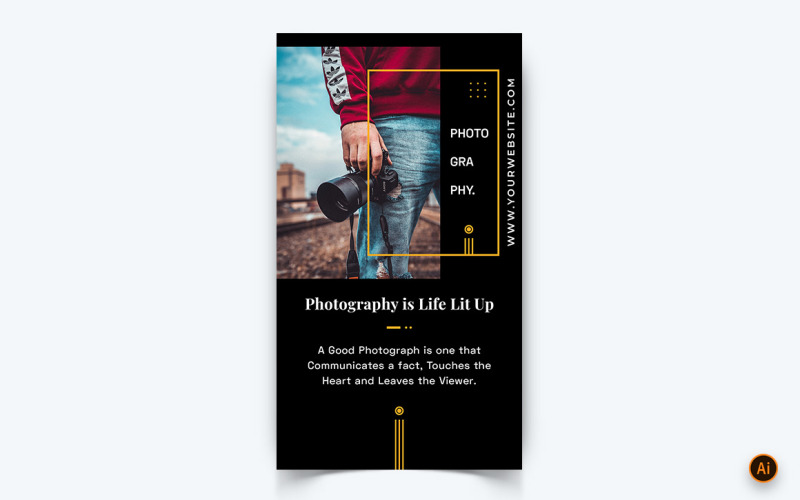 Modèle de conception d'histoire Instagram pour studio de photographie sur les médias sociaux-02