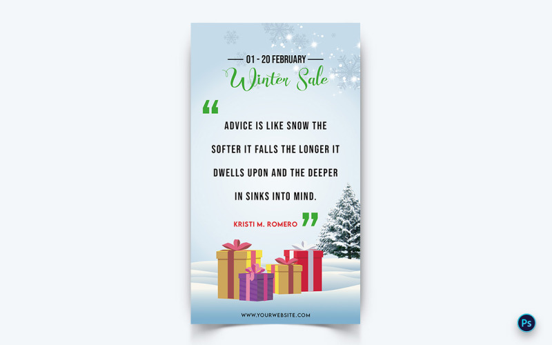 Offerta stagione invernale Vendita Social Media Story Design-05