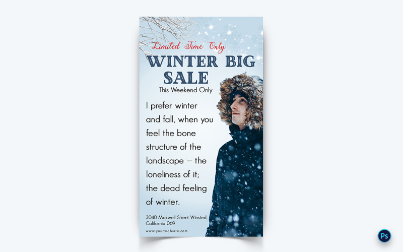 Offerta stagione invernale Vendita Social Media Story Design-07