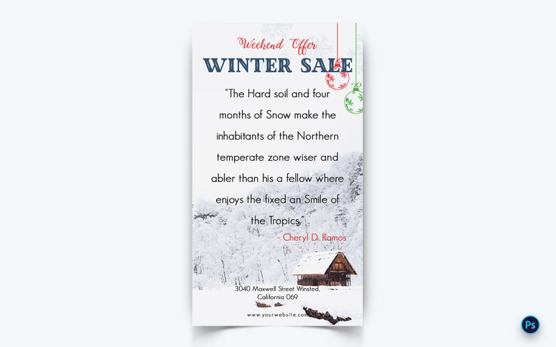 Offerta stagione invernale Vendita Social Media Story Design-09