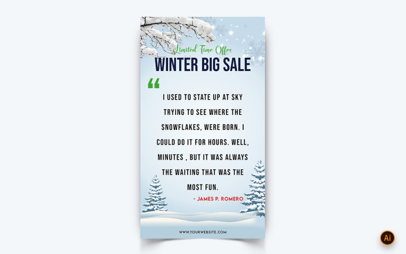 Stagione invernale Offerta Vendita Social Media Instagram Story Design-04