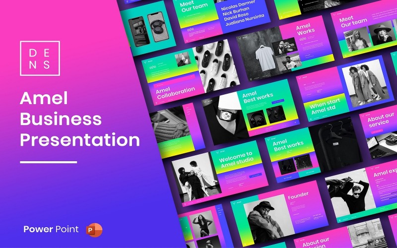 Amel – бізнес-шаблон PowerPoint