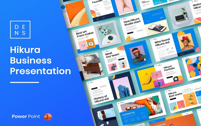 Хикура – Шаблон бизнес-презентации PowerPoint