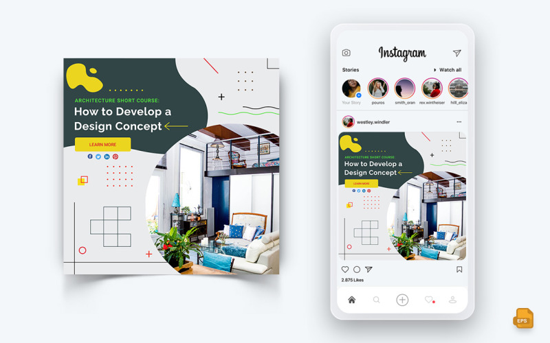 Architecture Design Social Media Instagram Post Design-11