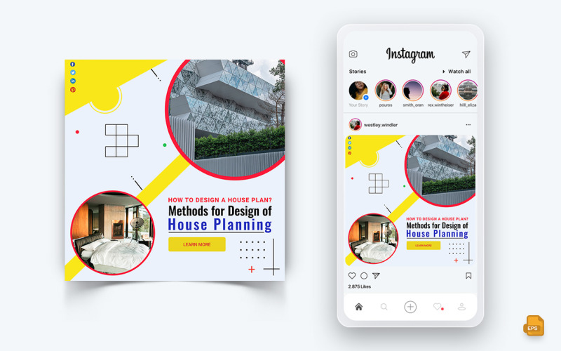 Architektur Design Social Media Instagram Post Design-14