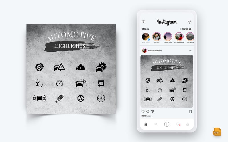 Automotive Service Social Media Instagram Post Design-01