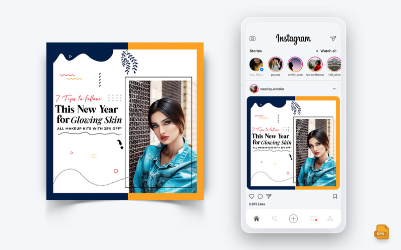 Beauty Salon and Spa Social Media Instagram Post Design-20