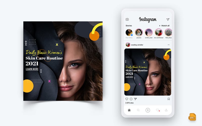Salone di bellezza e Spa Social Media Instagram Post Design-31