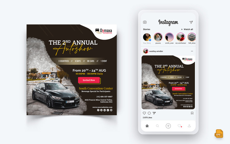 Servizi automobilistici Social Media Instagram Post Design-09