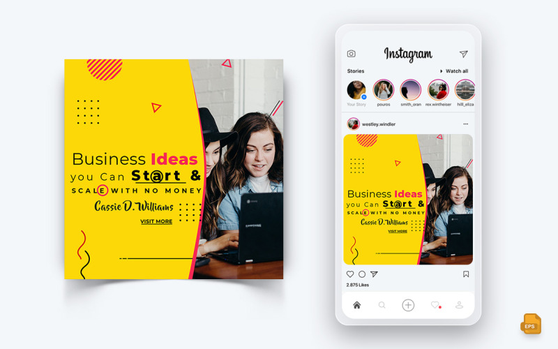 Business Agentur Corporate Service Social Media Instagram Post Design-56