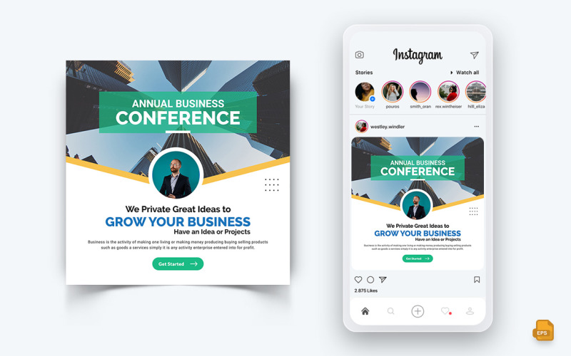Business Agentur Corporate Service Social Media Instagram Post Design-67