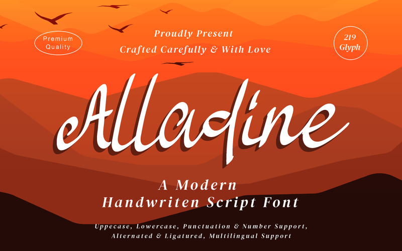 Alladine - Moderne schriftlettertypen