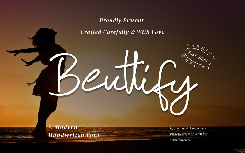 Beuttify - Moderna skriptteckensnitt