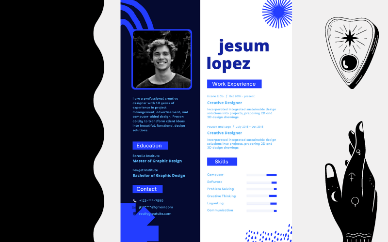 Creative Designer Digital Resume Template