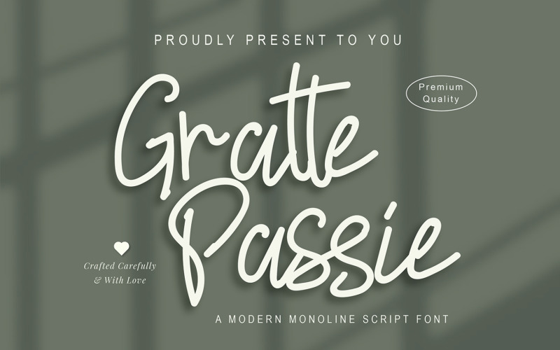 Gratte Passie - Moderní skriptovací písma