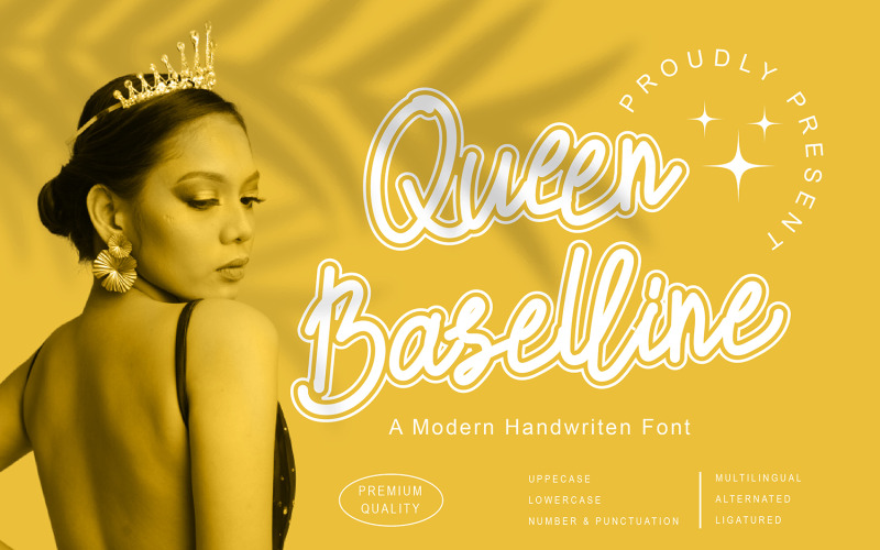 Queen Baselline — современные рукописные шрифты