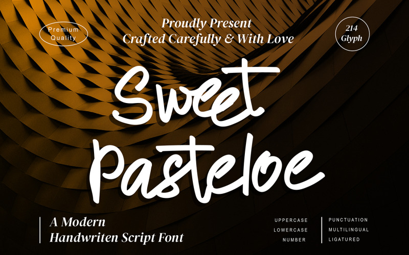 Sweet Pasteloe - Moderne schriftlettertypen
