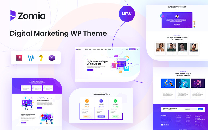 Zomia - Digitale marketing WordPress-thema