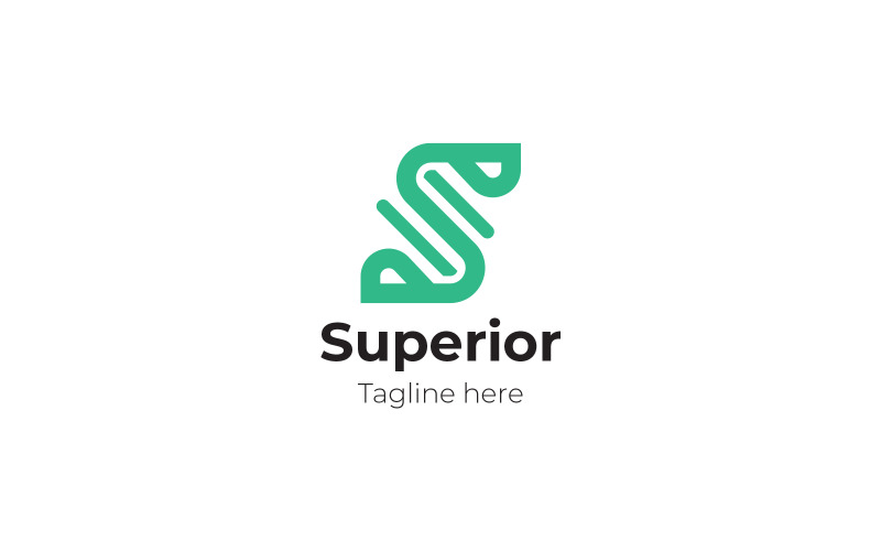 Litera S Superior Szablon Projektu Logo