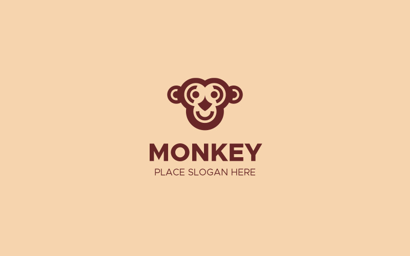 Шаблон оформлення логотипу мавпи