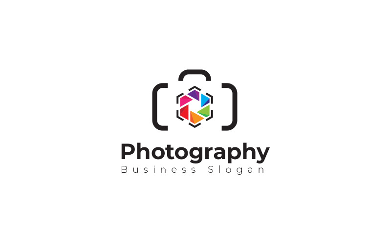 Шаблон вектора дизайна логотипа фотографии