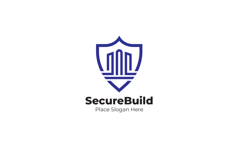 Sichere Build-Logo-Designvorlage