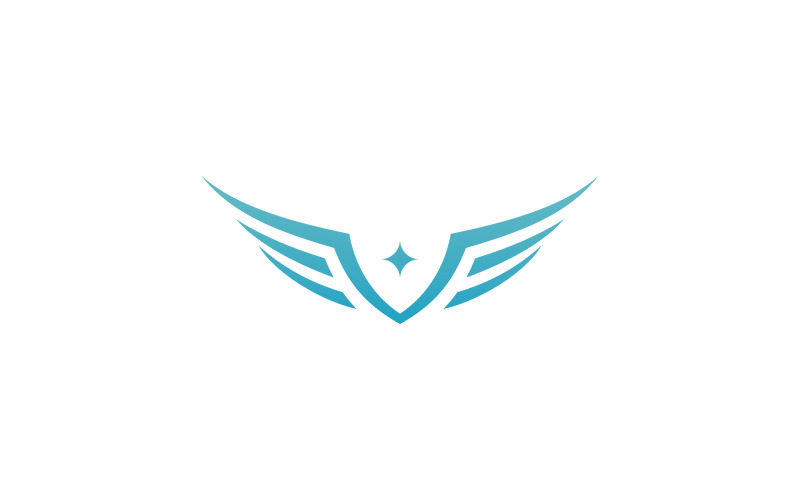 Bird Wing Vector Logo Design Template V8