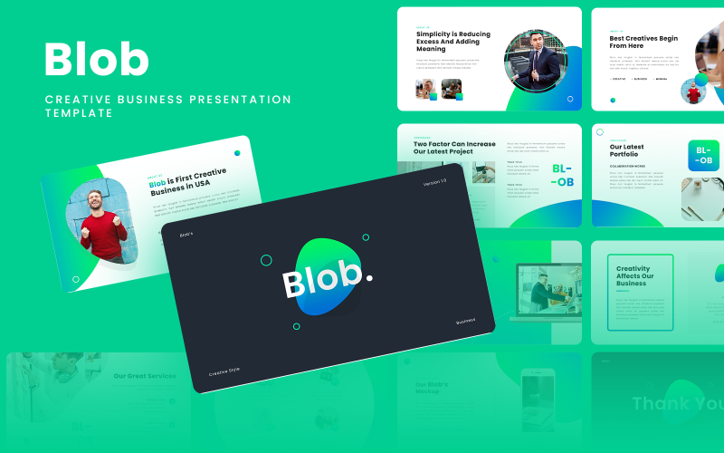 Blob - 创意商业 Google 幻灯片模板
