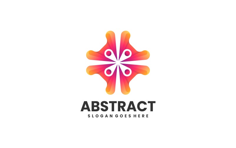 Vector Abstract Bloemverloop Logo