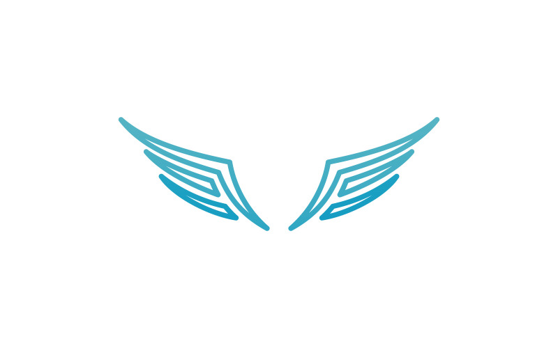 Vogelflügel-Vektor-Logo-Design-Vorlage V19