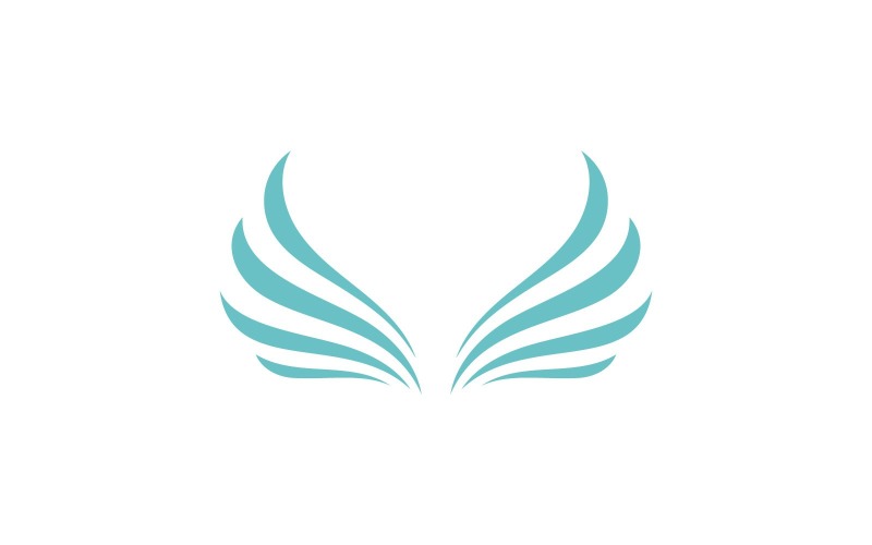 Vogelflügel-Vektor-Logo-Design-Vorlage V5