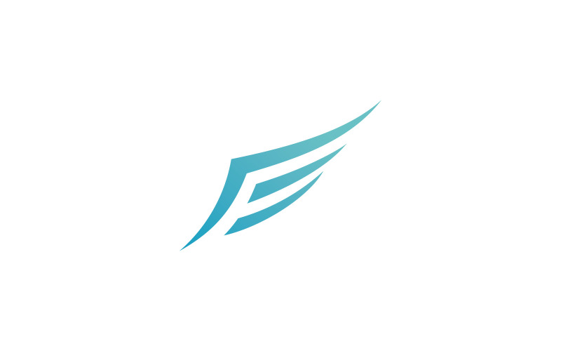 Vogelflügel-Vektor-Logo-Design-Vorlage V7