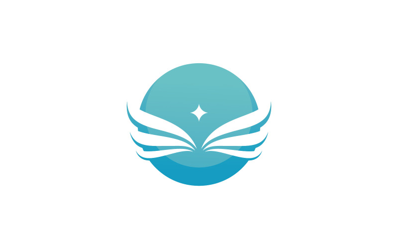 Vogelvleugel Vector Logo ontwerpsjabloon V10