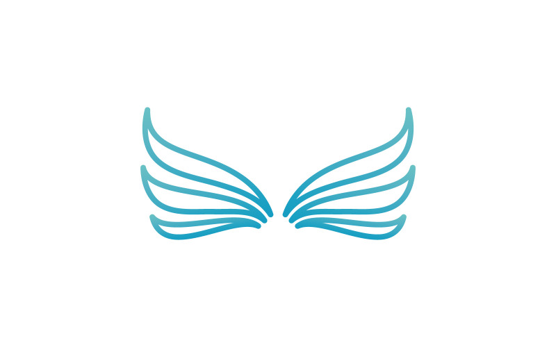 Vogelvleugel Vector Logo ontwerpsjabloon V11