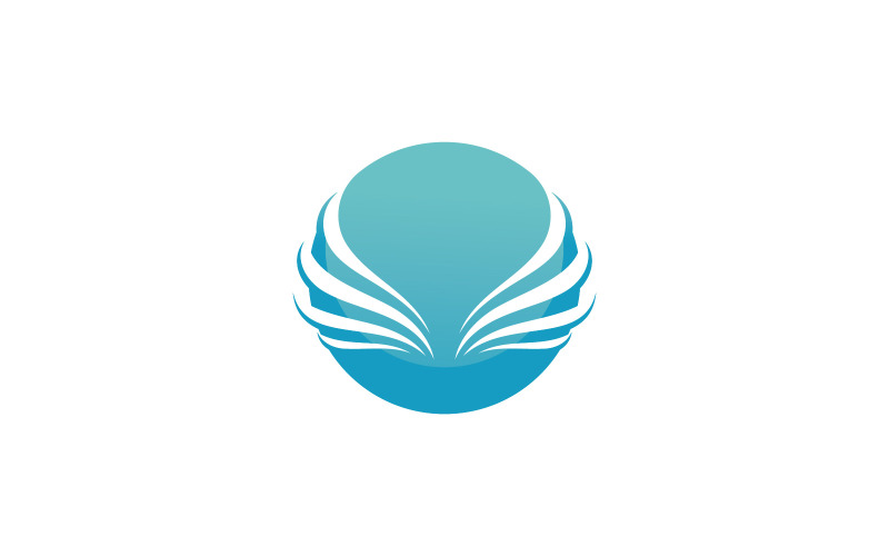 Vogelvleugel Vector Logo ontwerpsjabloon V13