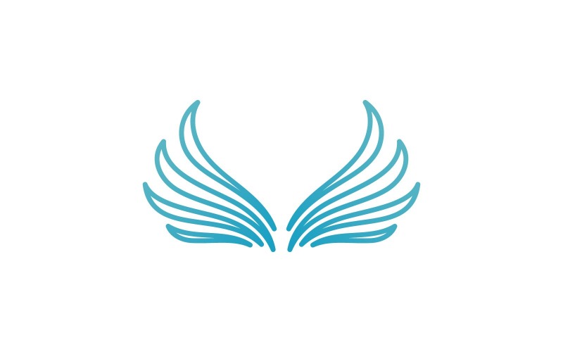 Vogelvleugel Vector Logo ontwerpsjabloon V14
