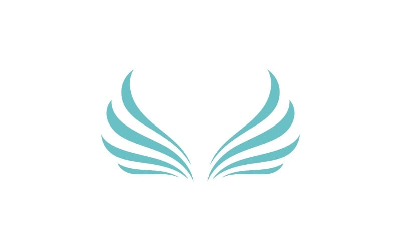 Vogelvleugel Vector Logo ontwerpsjabloon V5