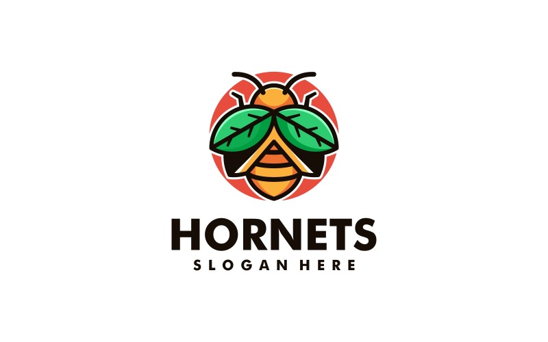 Hornet Simple Mascot logó