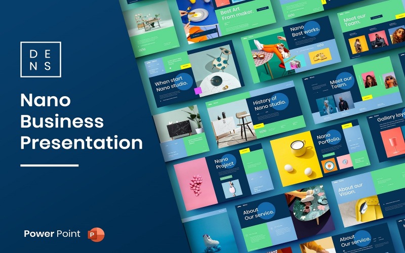 Nano – PowerPoint-mall för företag