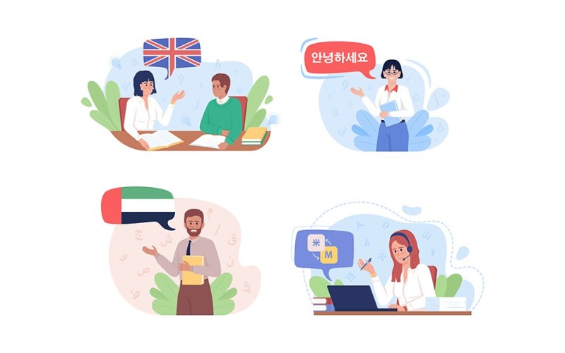 Karriere im Illustrationssatz der Linguistik