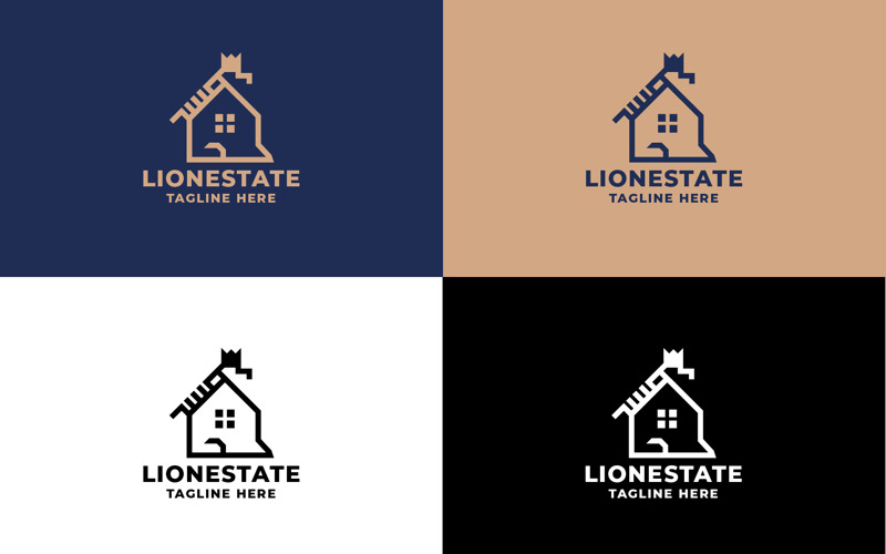 Logo professionnel de l'immobilier Lion