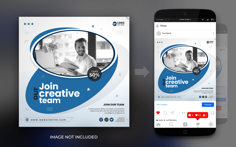 Digital Marketing Expert Agency Or Corporate Banner Post Graphic Design Template