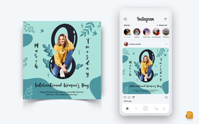 Giornata internazionale della donna Social Media Instagram Post Design-16