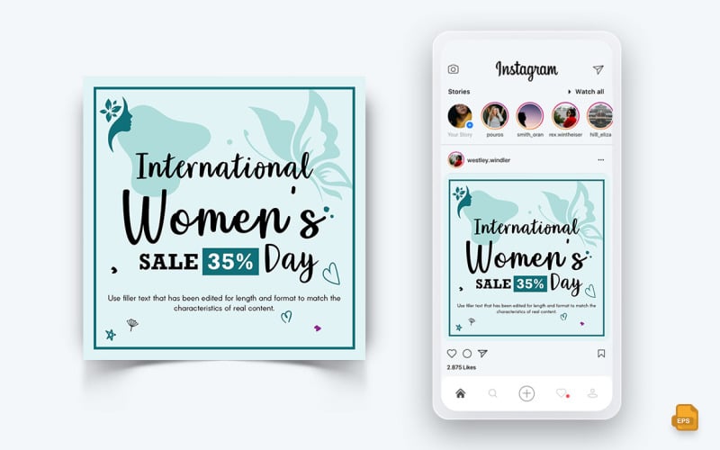 International Womens Day Social Media Instagram Post Design-07