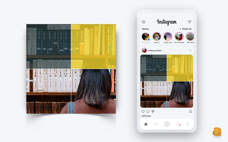 National Librarian Day Social Media Instagram Post Design-12