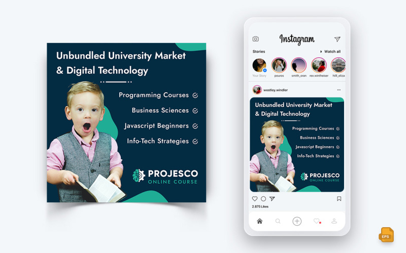 Online Course Elearning Social Media Instagram Post Design-05